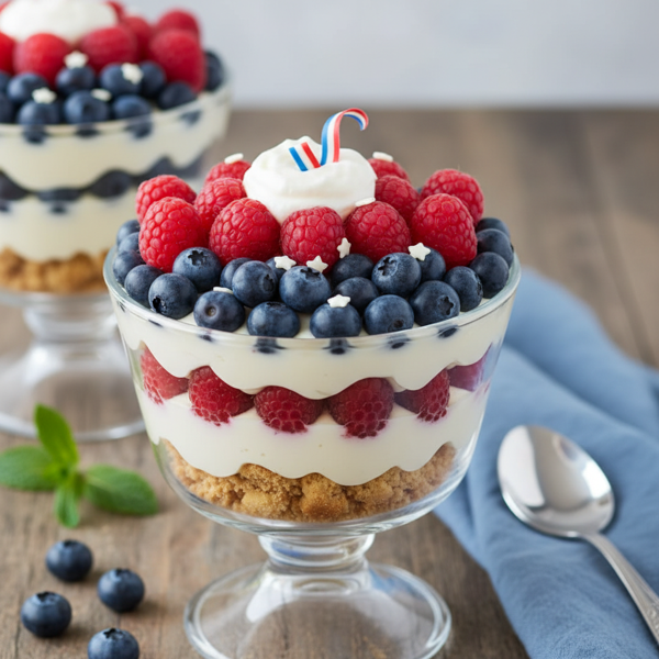 Patriotic Berry Cream Delight recipe