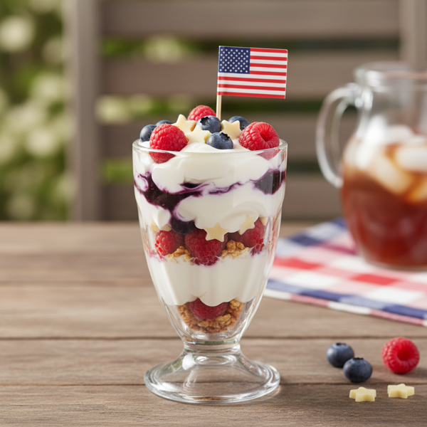 Patriotic Berry Yogurt Parfait recipe
