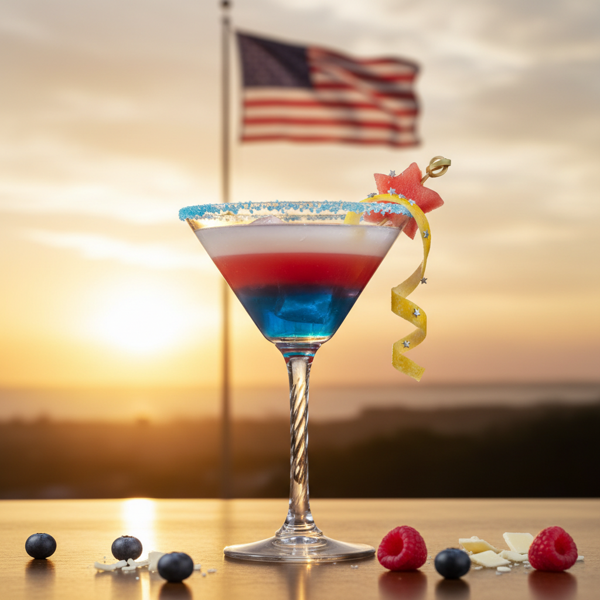 Patriotic Sunset Martini recipe