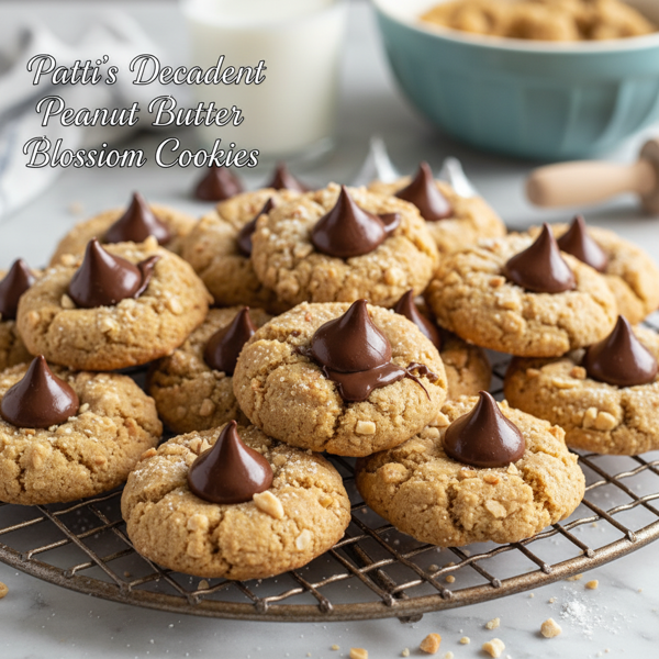 Patti's Decadent Peanut Butter Blossom Cookies recipe