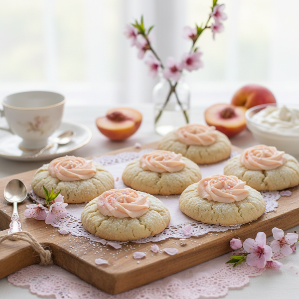 Peach Blossom Cream Cookies recipe