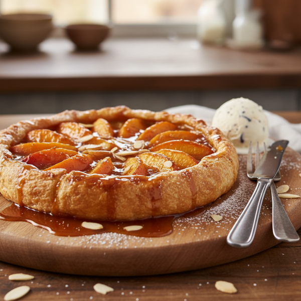 Peach Caramel Tarte Tatin recipe