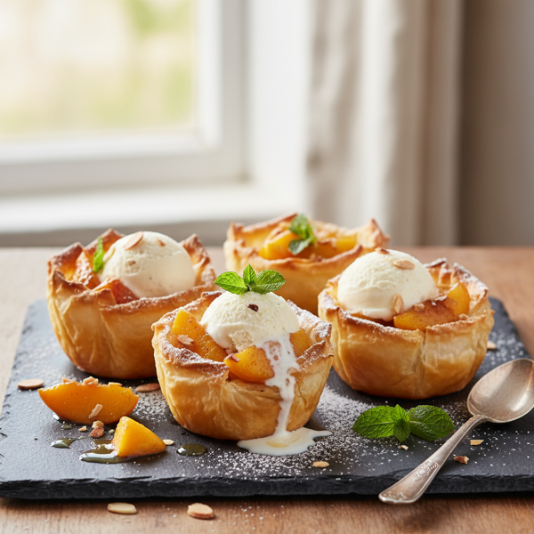 Peach Delight Phyllo Cups recipe