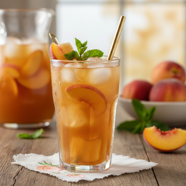 Peach Paradise Sweet Iced Tea recipe