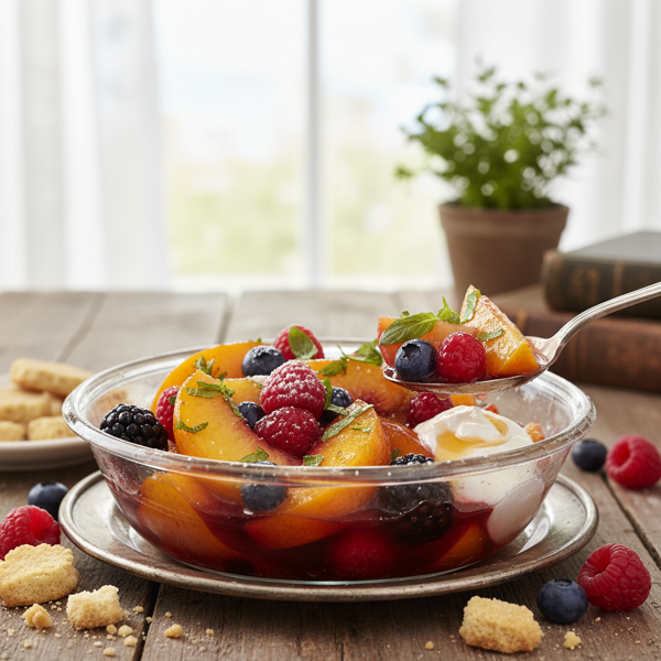 Peach and Berry Bliss Compote recipe