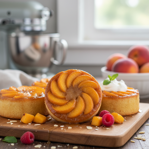 Peachy Delight Individual Upside-Down Cakes recipe