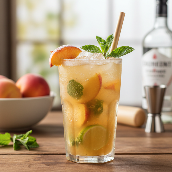 Peachy Mojito Bliss recipe