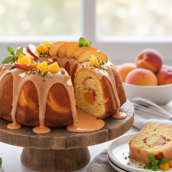 Peachy Orange Bliss Bundt Cake recipe