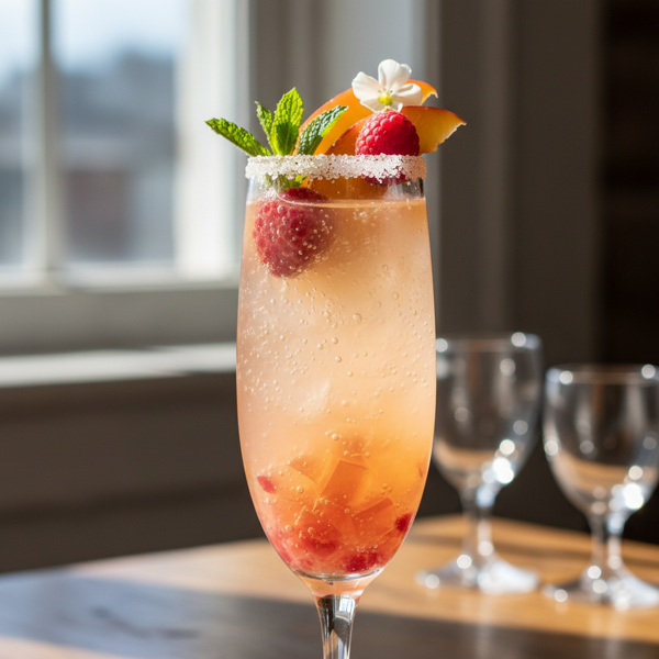 Peachy Sparkling Bliss recipe