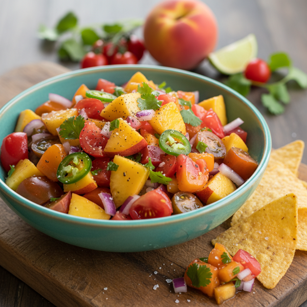 Peachy Tomato Salsa Delight recipe