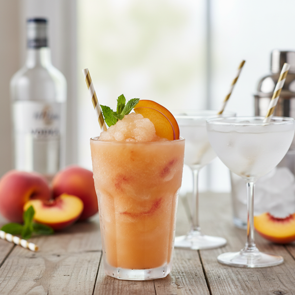 Peachy Vodka Slush recipe