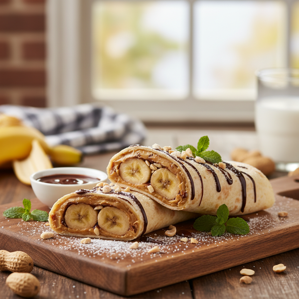 Peanut Butter Banana Delight Wrap recipe