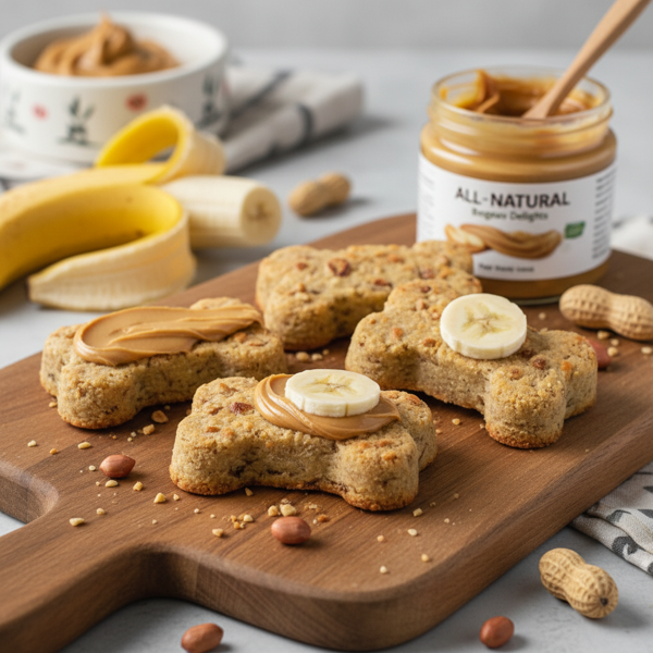 Peanut Butter Banana Doggy Delights recipe