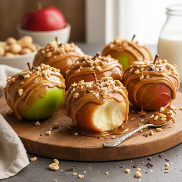 Peanut Butter Caramel Delight Apples recipe