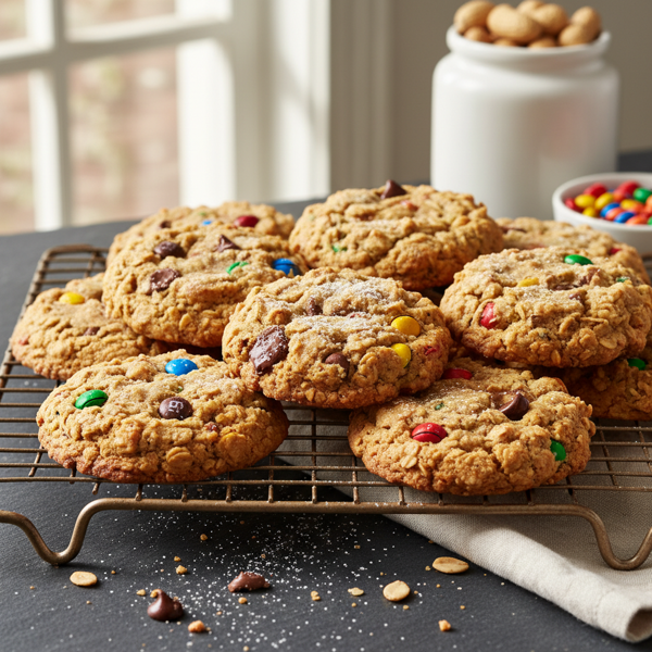 Peanut Butter Monster M&M Cookies recipe