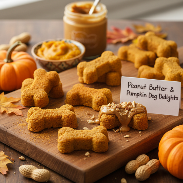Peanut Butter & Pumpkin Dog Delights recipe