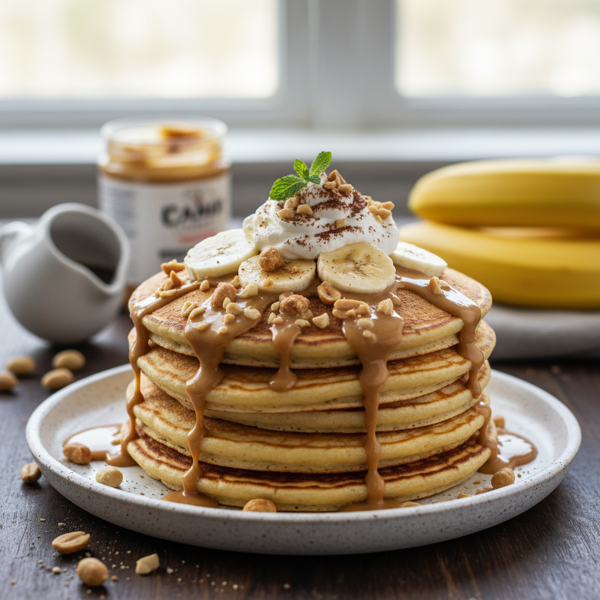 Peanut Delight Pancakes recipe