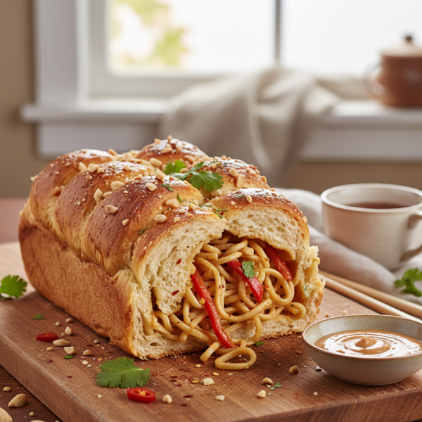 Peanut Noodle Delight Bread recipe