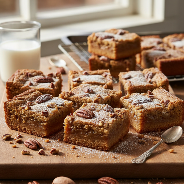 Pecan Chewy Blondies recipe