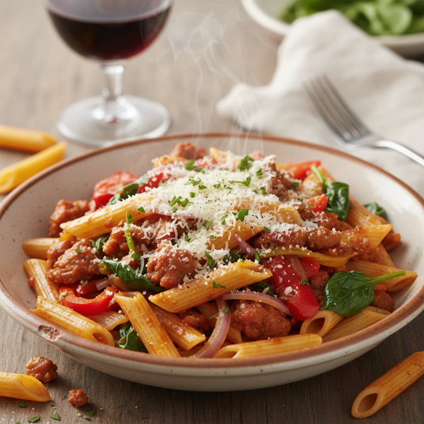 Penne alla Salsiccia Stir-Fry recipe