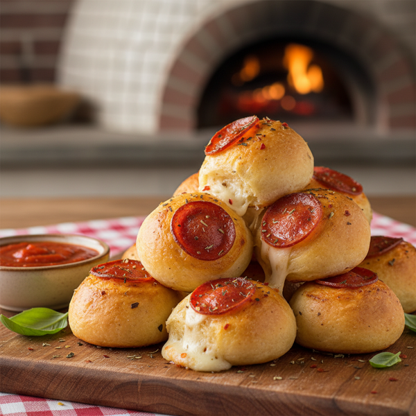Pepperoni Pizza Poppers recipe