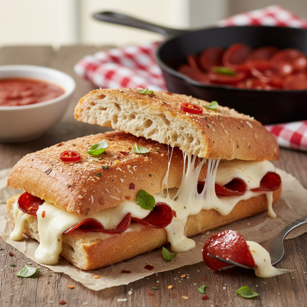 Pepperoni & Cheese Delight Sandwich recipe