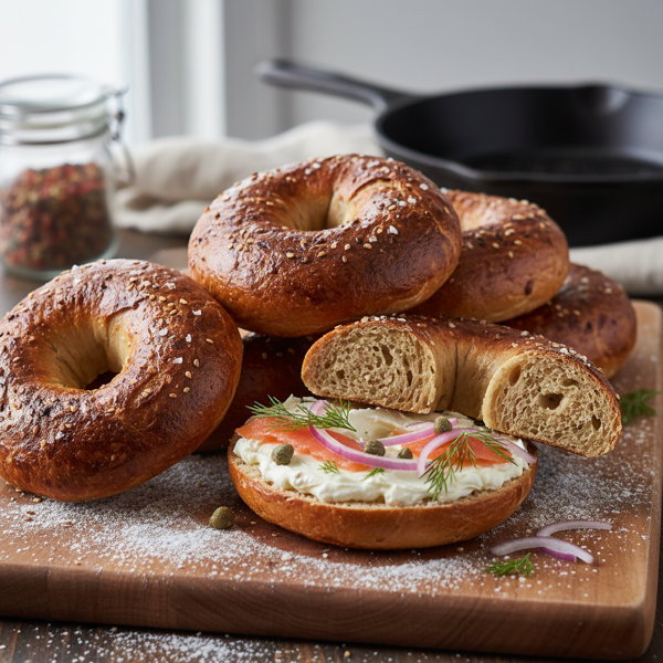 Perfectly Chewy New York-Style Bagels recipe