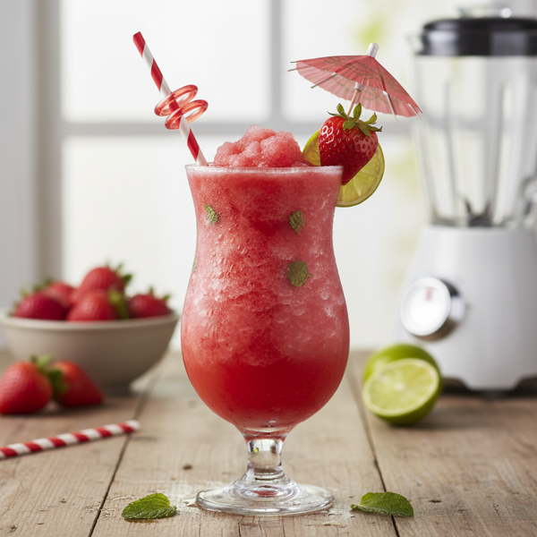 Perfectly Chilled Strawberry Daiquiri Slush recipe