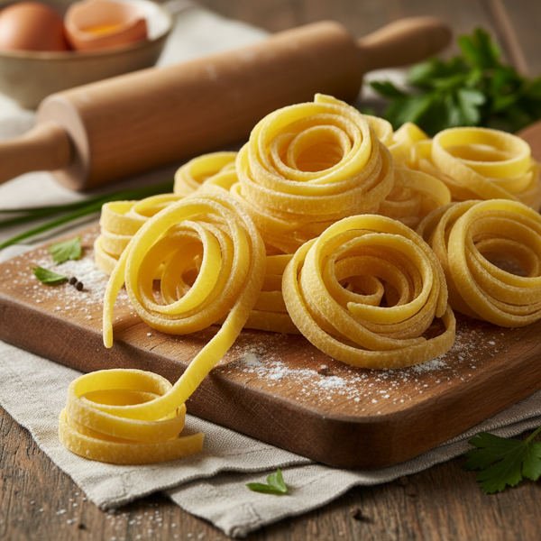 Perfectly Crafted Homemade Egg Noodles recipe