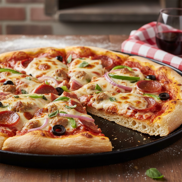 Perfectly Flaky Chicago-Style Thin Crust Pizza recipe