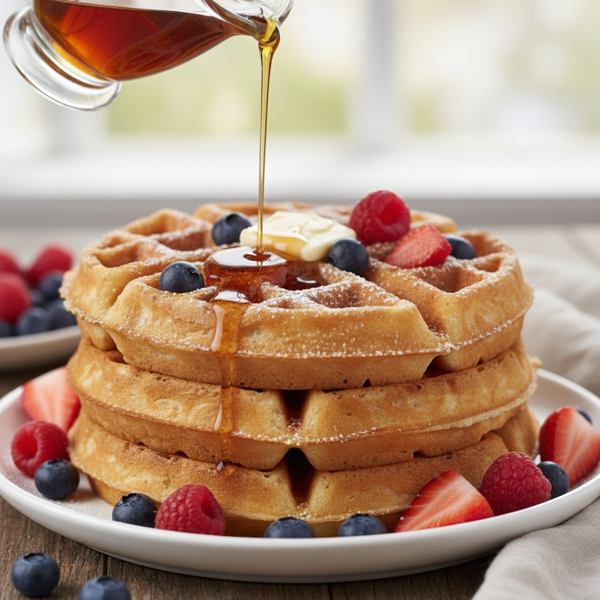 Perfectly Fluffy Belgian Waffles recipe