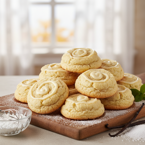 Perfectly Fluffy Vanilla Sugar Cookies recipe