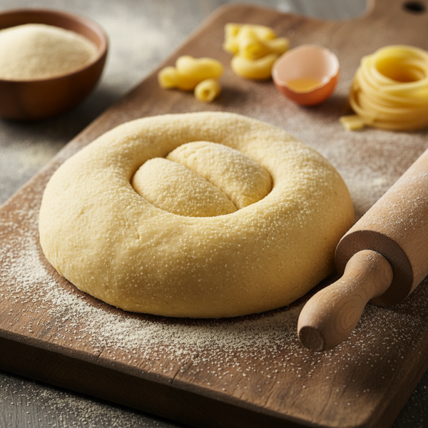 Perfectly Fresh Semolina Pasta Dough recipe