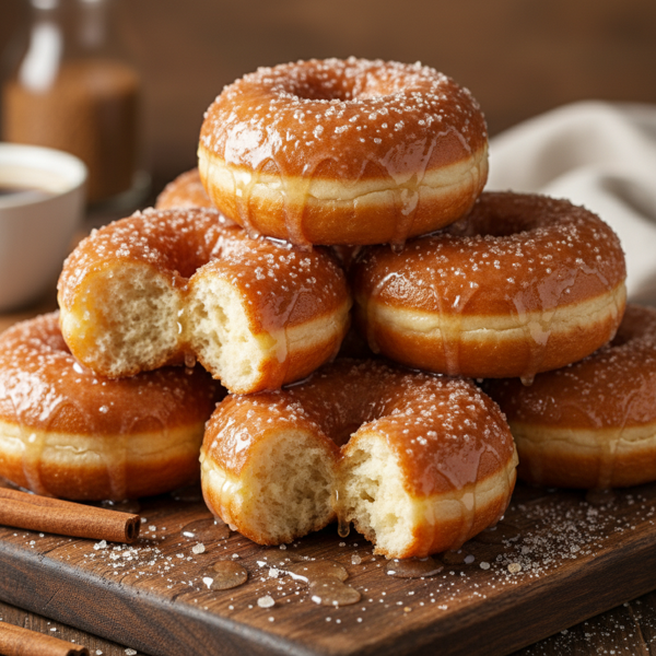 Perfectly Glazed Crispy Cream Doughnuts recipe