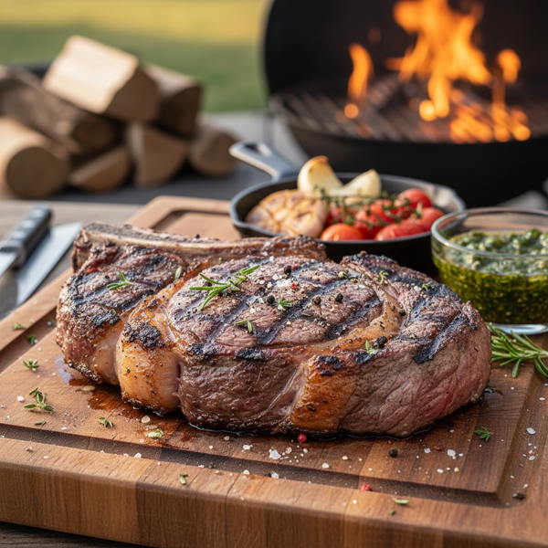 Perfectly Grilled Bone-In Ribeye Steak recipe