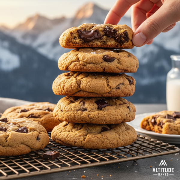 Perfectly Pillowy High Altitude Chocolate Chip Cookies recipe