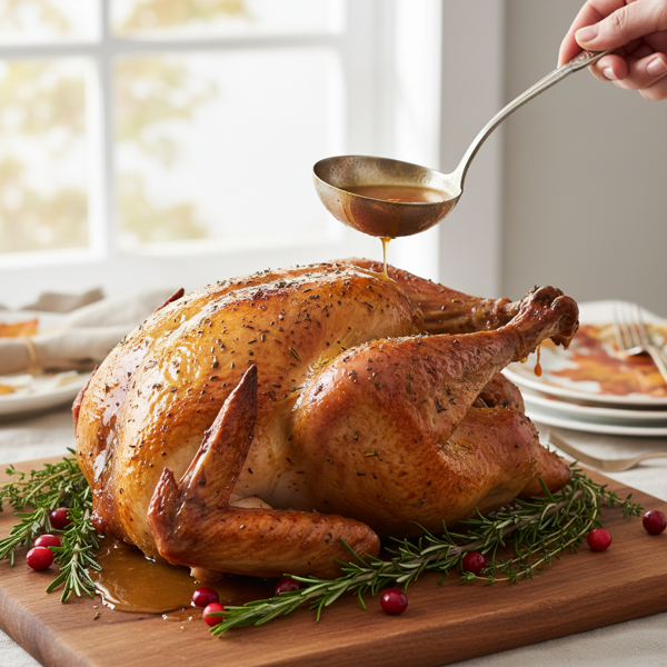 Perfectly Roasted Butter Basted Turkey recipe