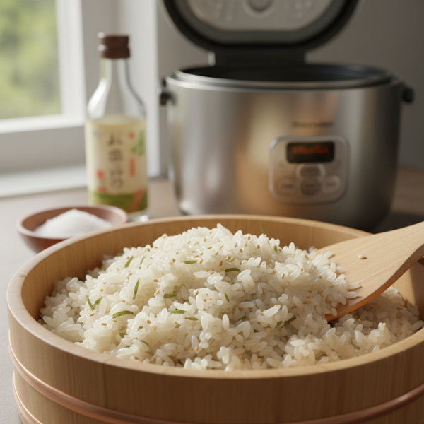 Perfectly Seasoned Sushi Rice (Rice Cooker Method) recipe