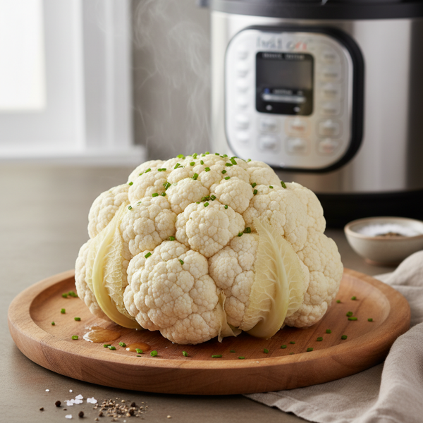 Perfectly Steamed Instant Pot Cauliflower recipe