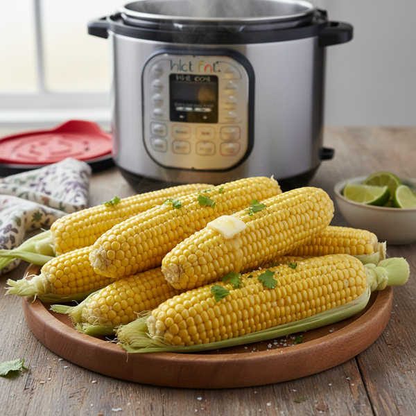 Perfectly Steamed Instant Pot Corn on the Cob recipe