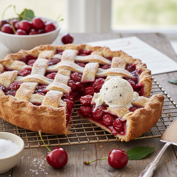 Perfectly Tart Fresh Cherry Pie recipe