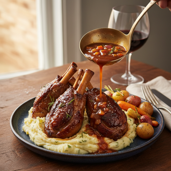 Perfectly Tender Slow-Roasted Lamb Shanks recipe