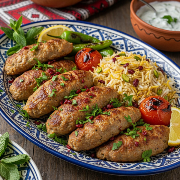 Persian-Style Ground Turkey Kebabs recipe