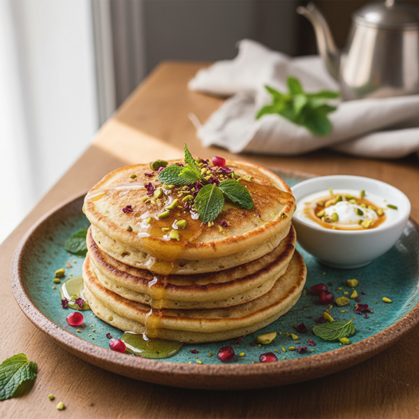 Persian-Style Yogurt Pancakes recipe