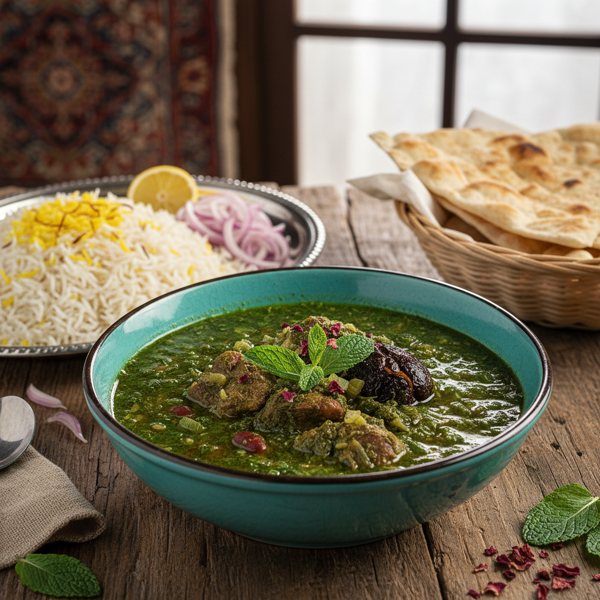 Persian Green Stew (Ghormeh Sabzi) recipe