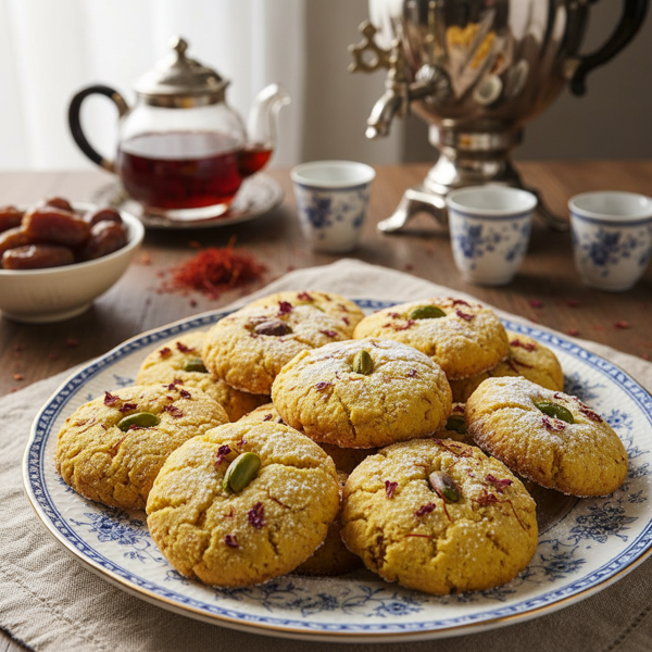 Persian Saffron Butter Cookies recipe