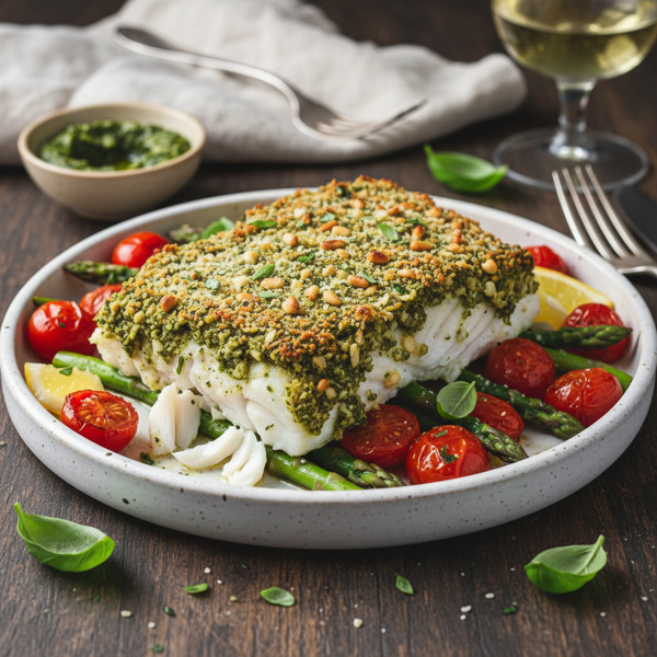 Pesto-Crusted Fish Delight recipe