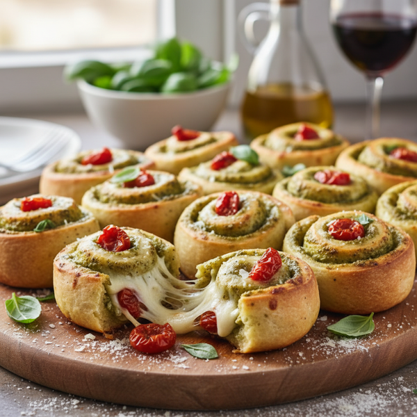 Pesto Tomato Pizza Bites recipe