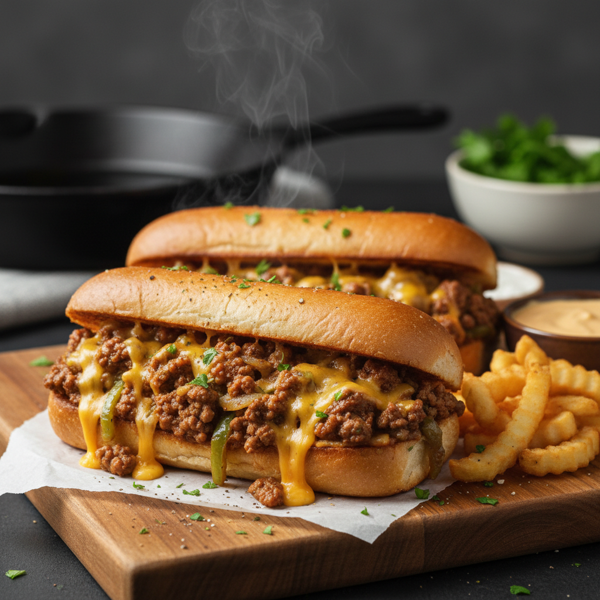 Philly-Inspired Cheesy Sloppy Joes recipe