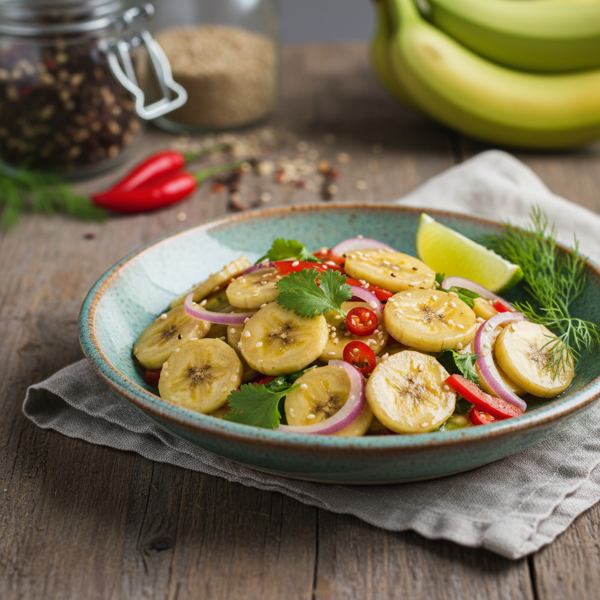 Pickled Green Banana Salad recipe